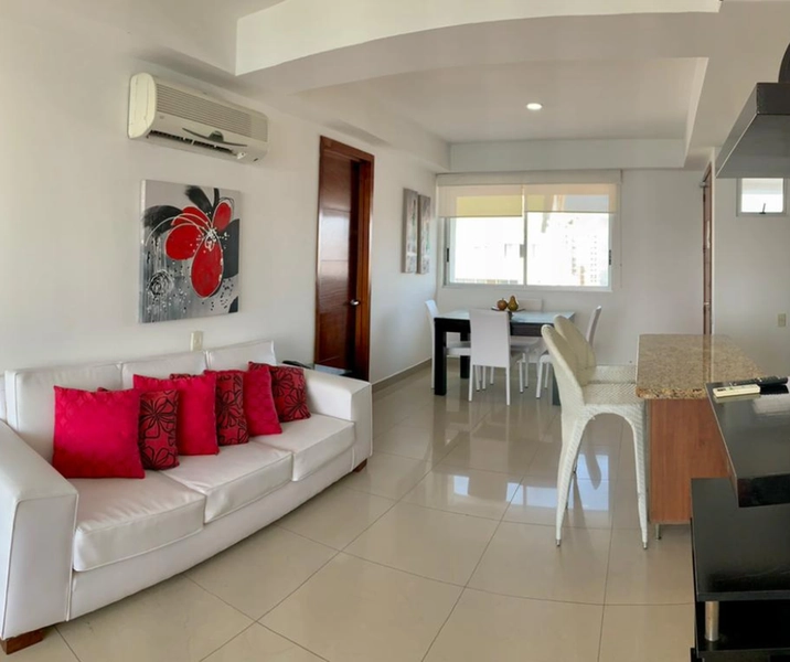 Apartamento amoblado 2001 dos alcobas frente al mar en Palmetto Cartagena